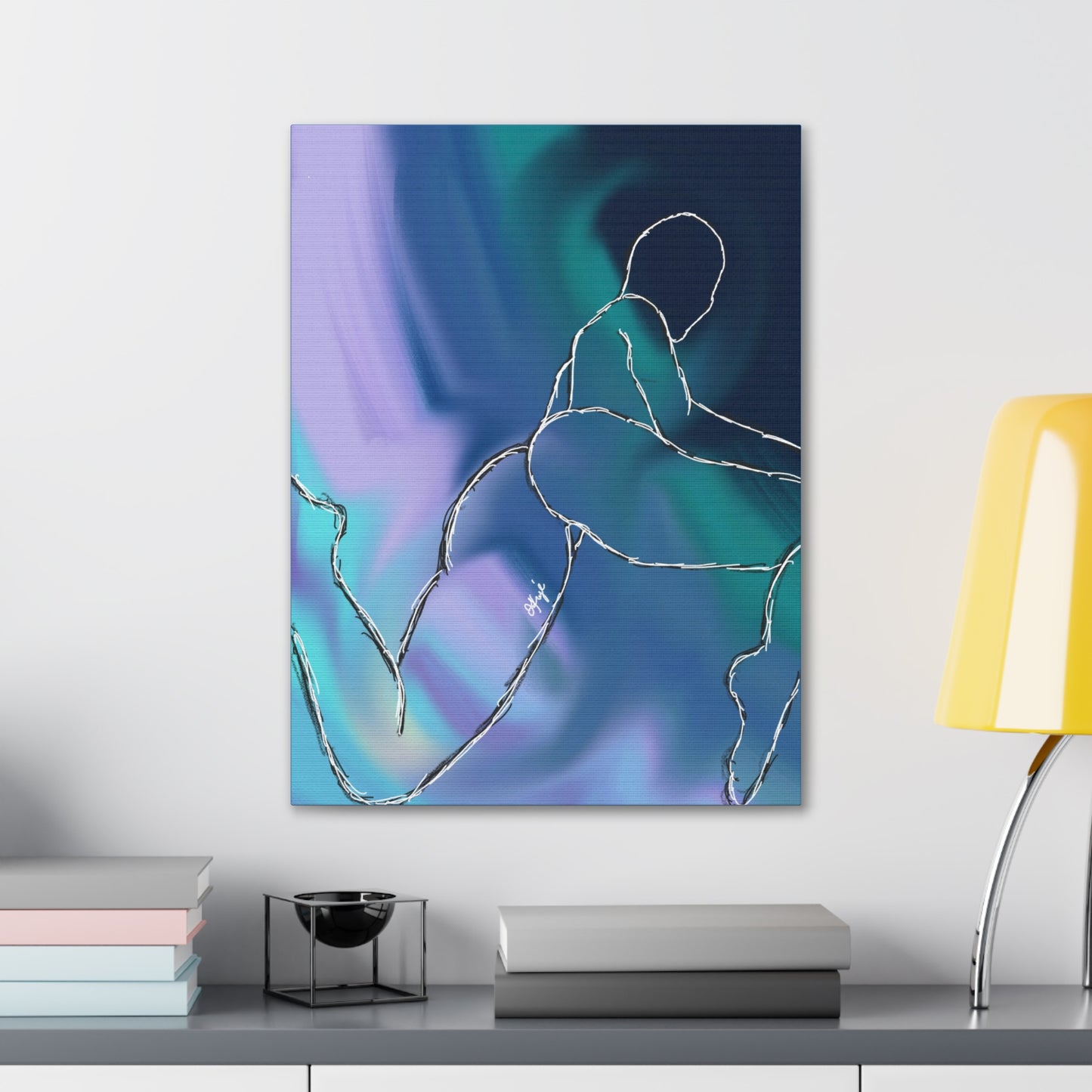 'Blue Woman' Canvas