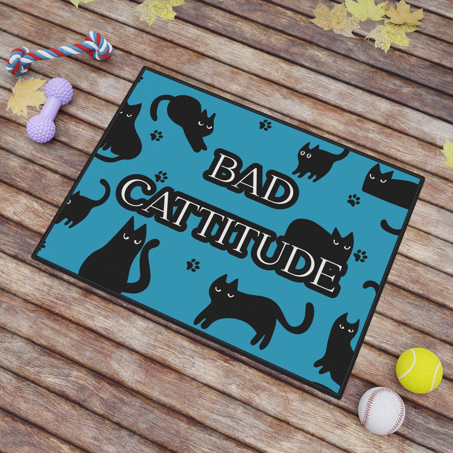 Bad Cattitude Pet Food Mat