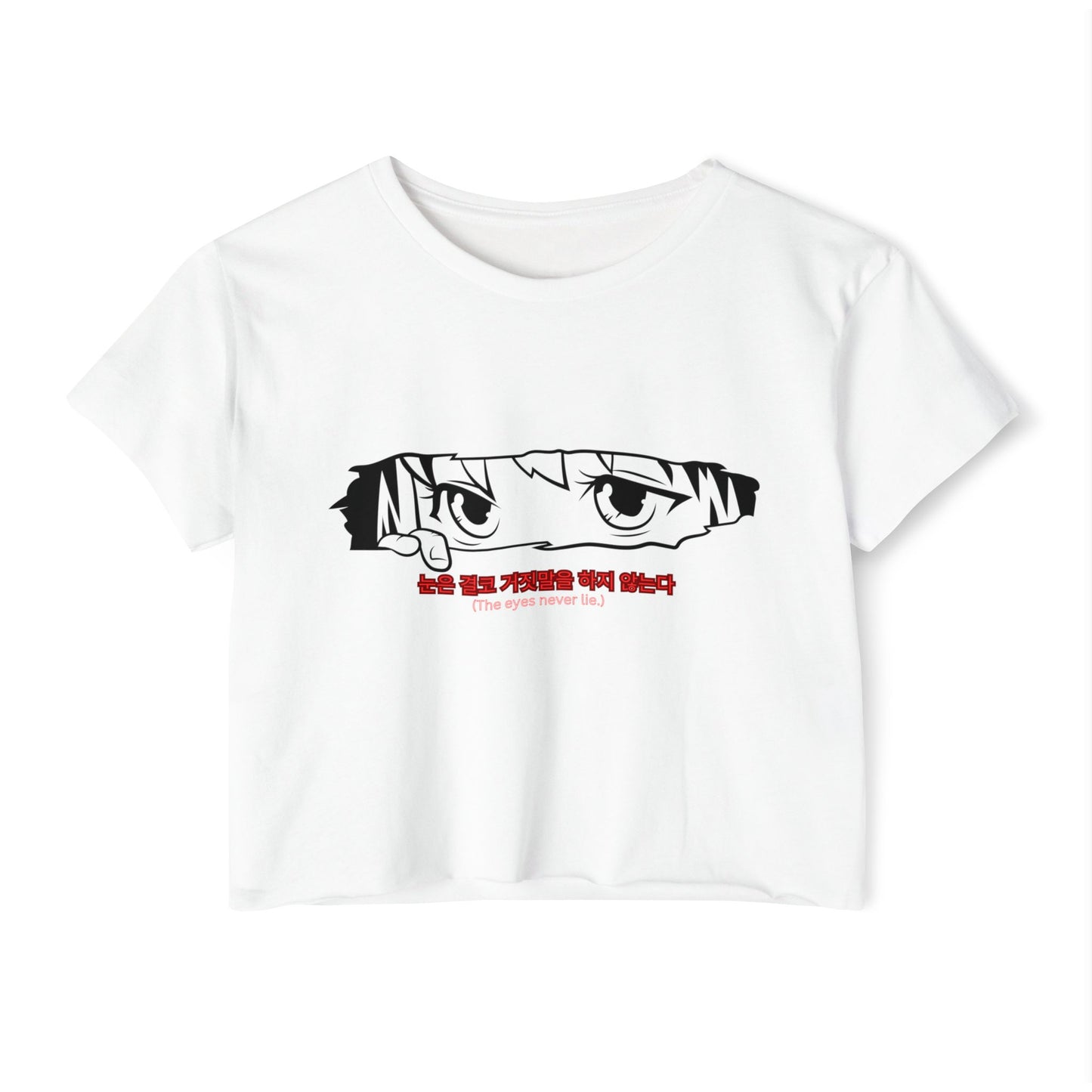 The Eyes Never Lie Cropped T Shirt