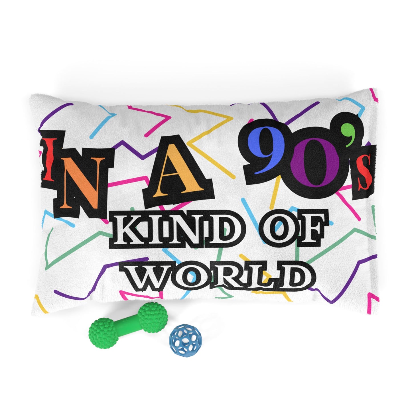 90s Kind of World Pet Bed