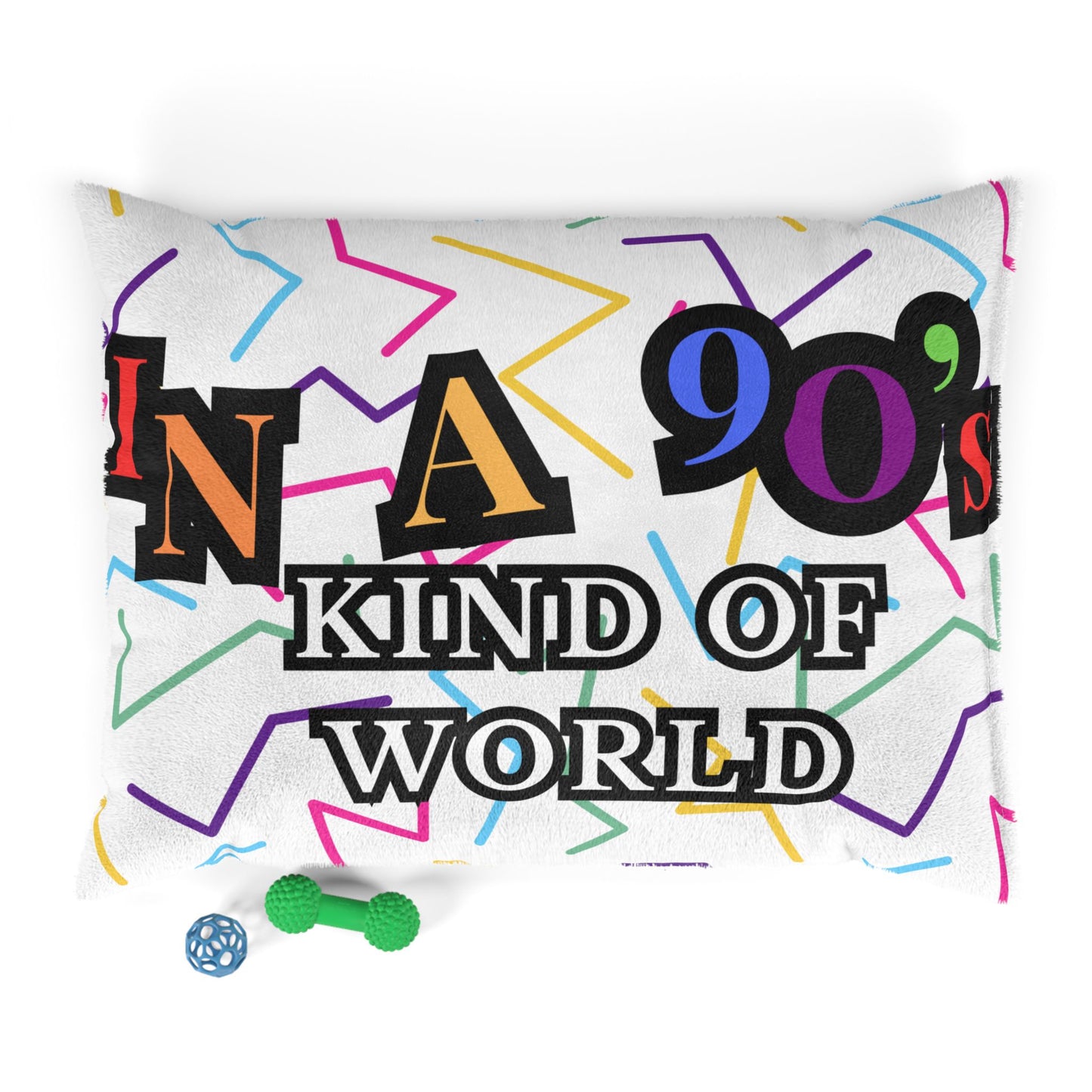 90s Kind of World Pet Bed