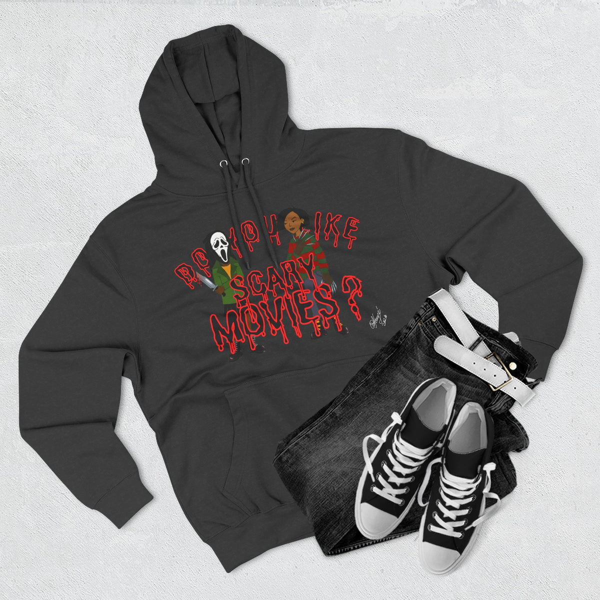 Daria Inspired Horror Movie Icons Hoodie | Okoye’s Artistry