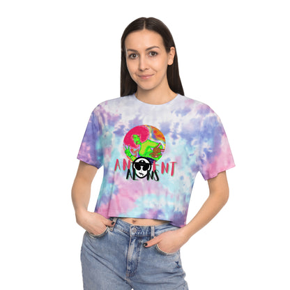 'OUTERVERSE' Women's Tie-Dye Crop Tee