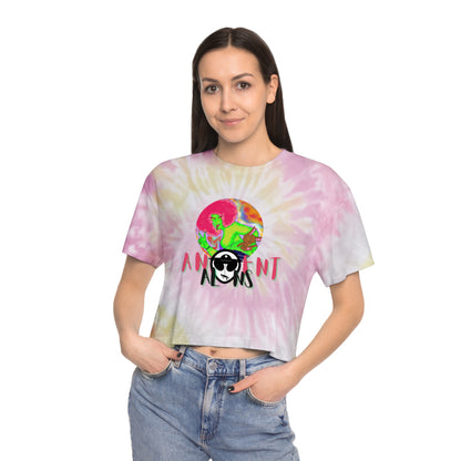 'OUTERVERSE' Women's Tie-Dye Crop Tee