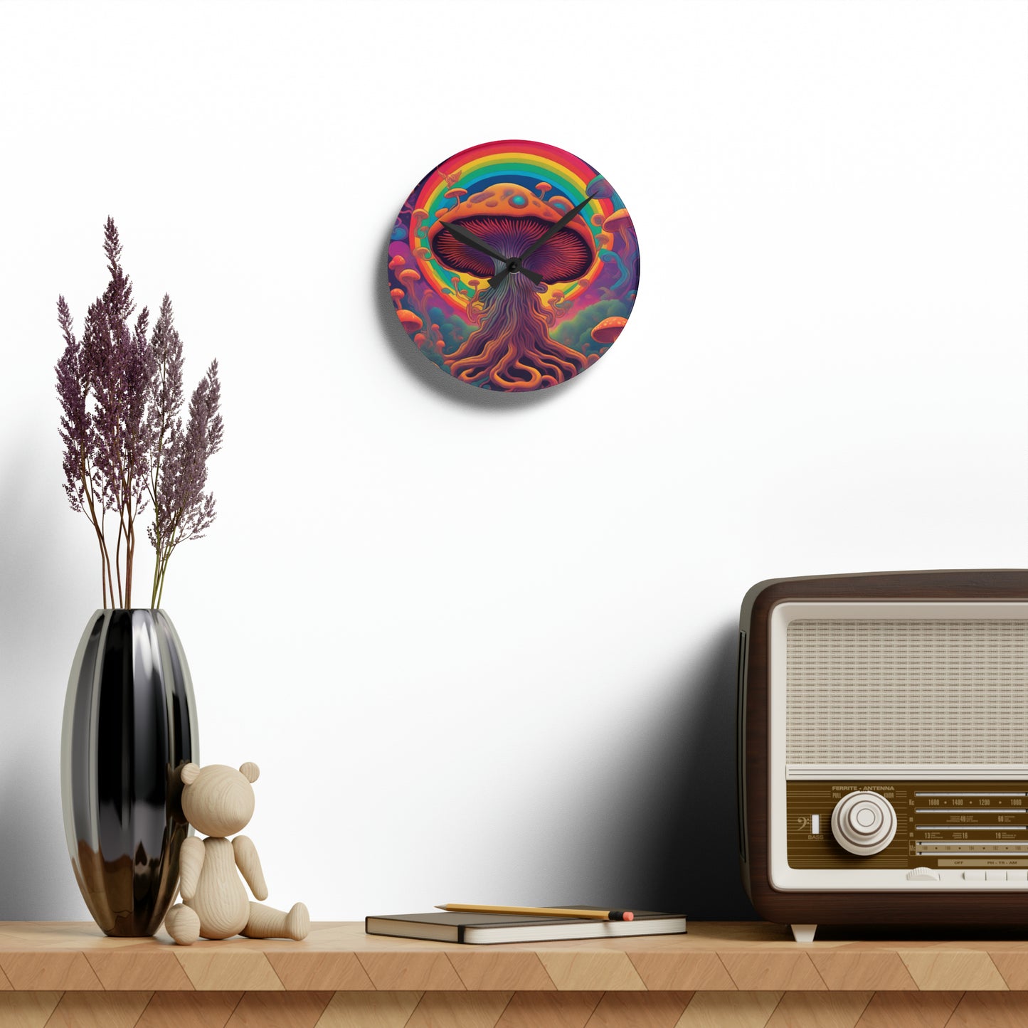 'Only time will tell' Acrylic Wall Clock