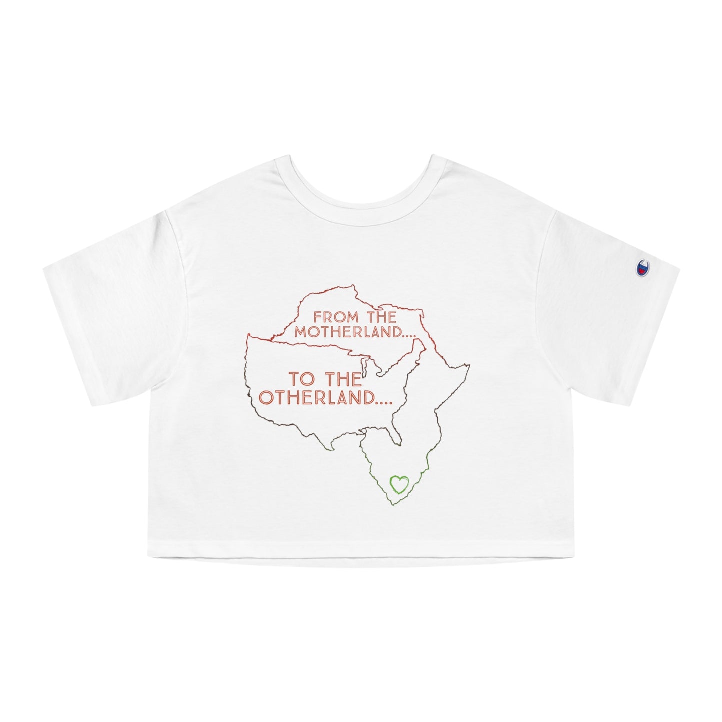 Diasporic Love Collection Champion Women's Heritage Cropped T-Shirt