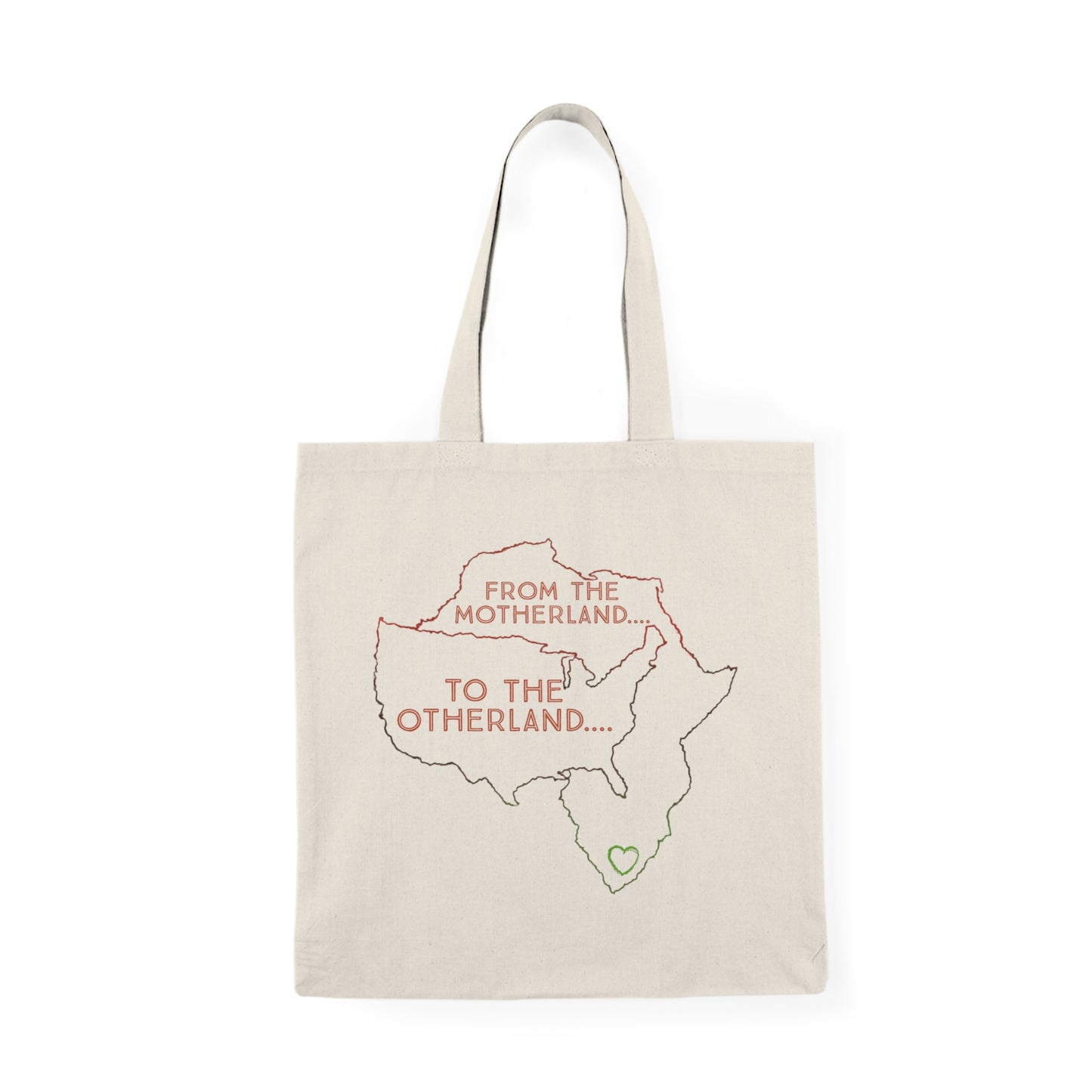 Diasporic Love Collection Natural Tote Bag