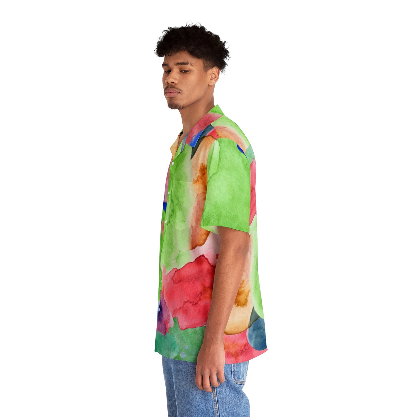 Watercolor Hawaiian Shirt (AOP)