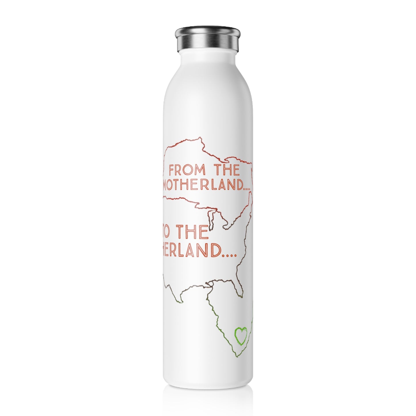 Diasporic Love Collection Slim Water Bottle