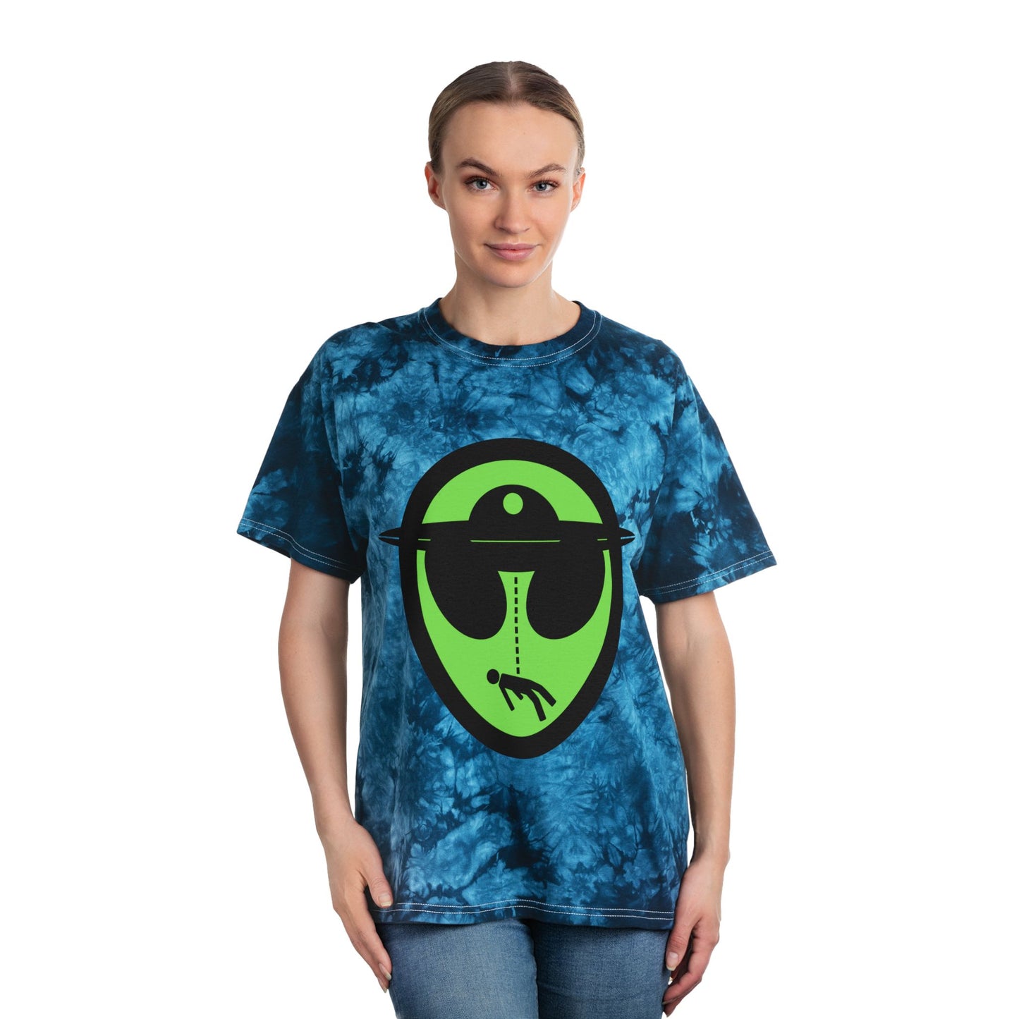 'OUTERVERSE' Tie-Dye Tee, Crystal