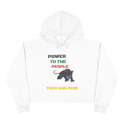 Power to The People Crop Hoodie