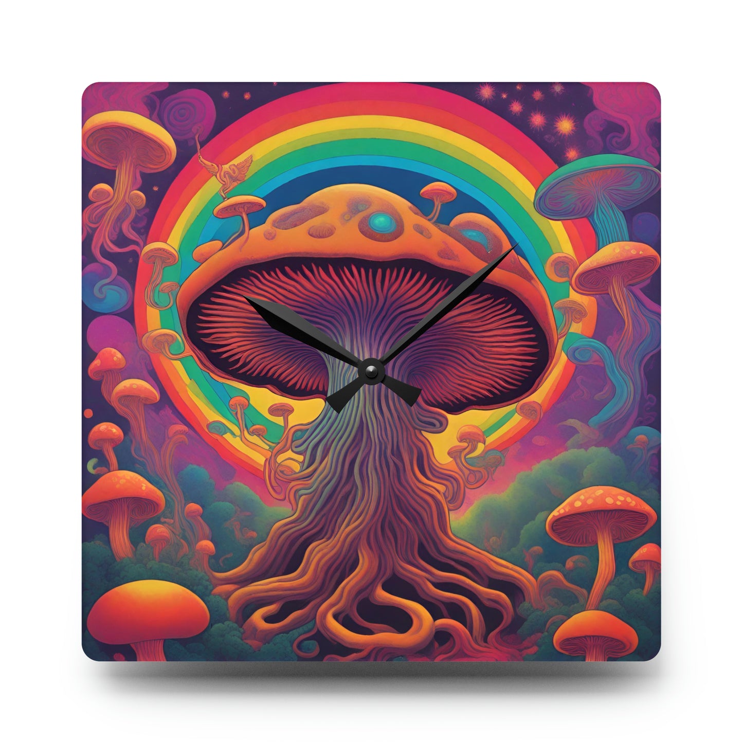 'Only time will tell' Acrylic Wall Clock