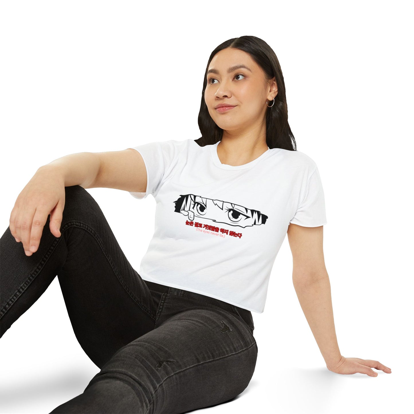 The Eyes Never Lie Cropped T Shirt