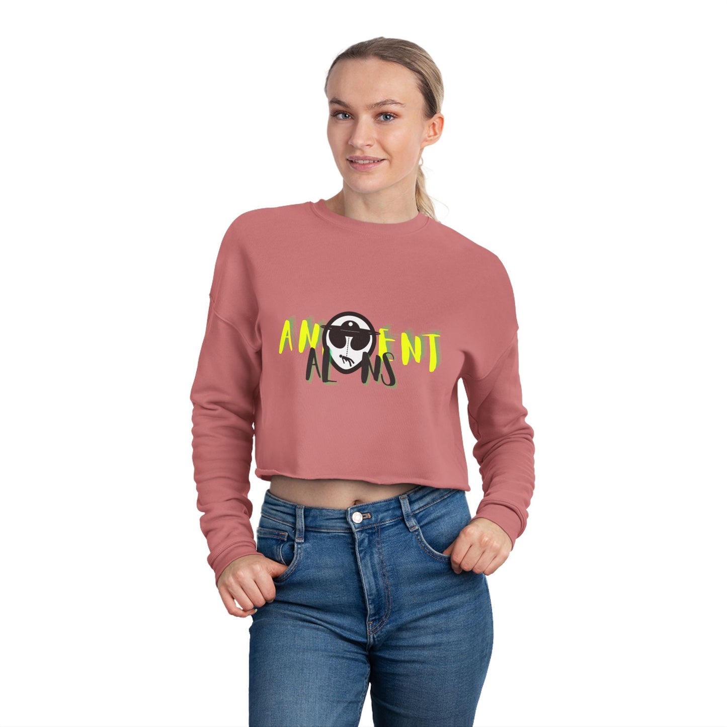 'OUTERVERSE' Women's Cropped Sweatshirt