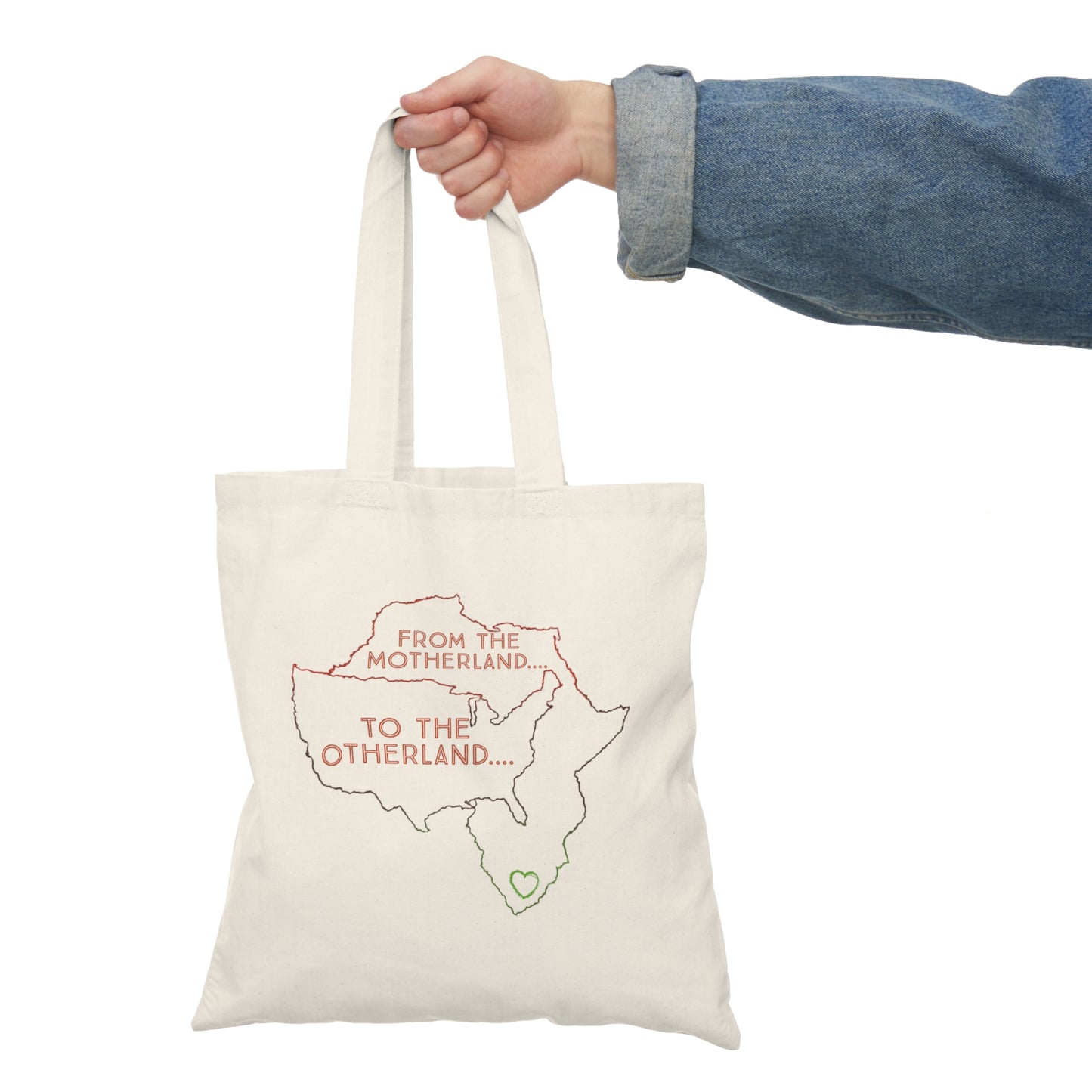 Diasporic Love Collection Natural Tote Bag