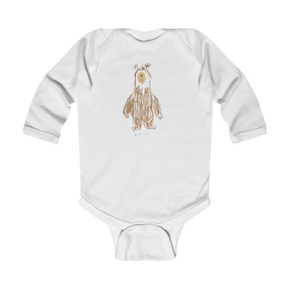 'Untitled Bear' Long Sleeve Bodysuit