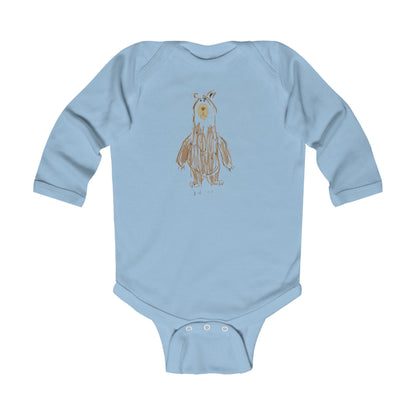 'Untitled Bear' Long Sleeve Bodysuit