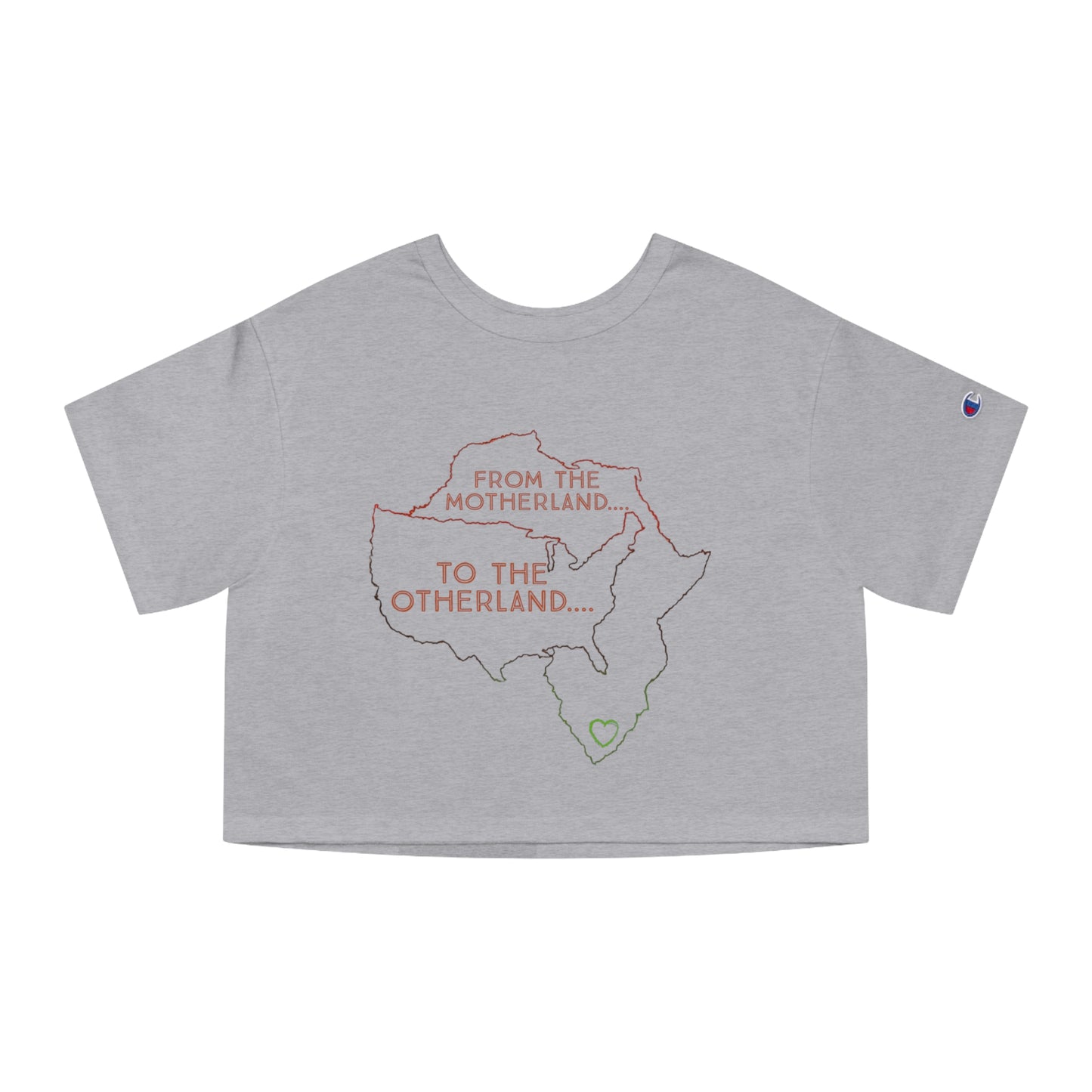 Diasporic Love Collection Champion Women's Heritage Cropped T-Shirt