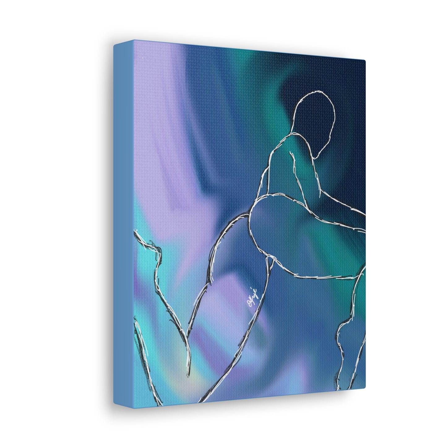 'Blue Woman' Canvas