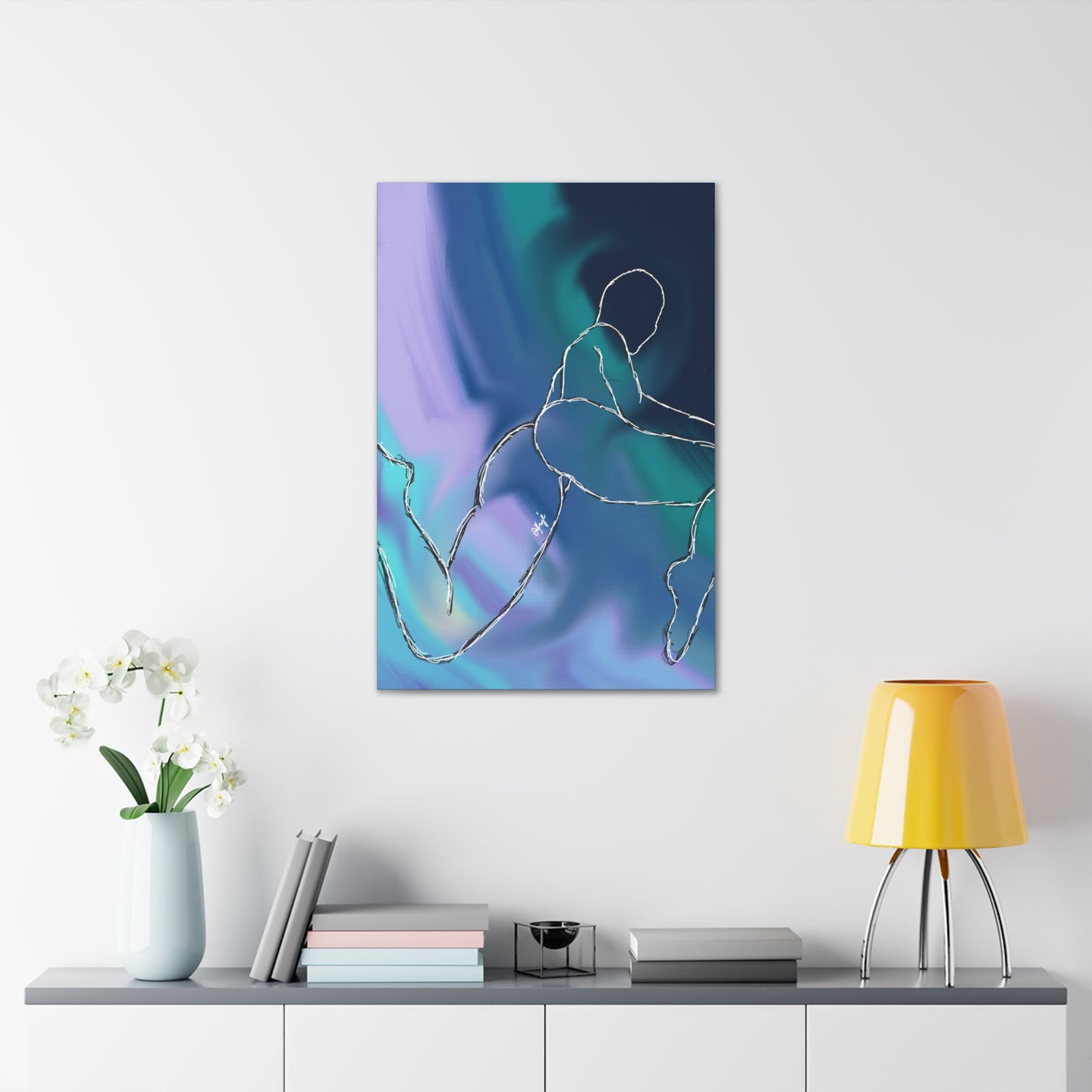 'Blue Woman' Canvas