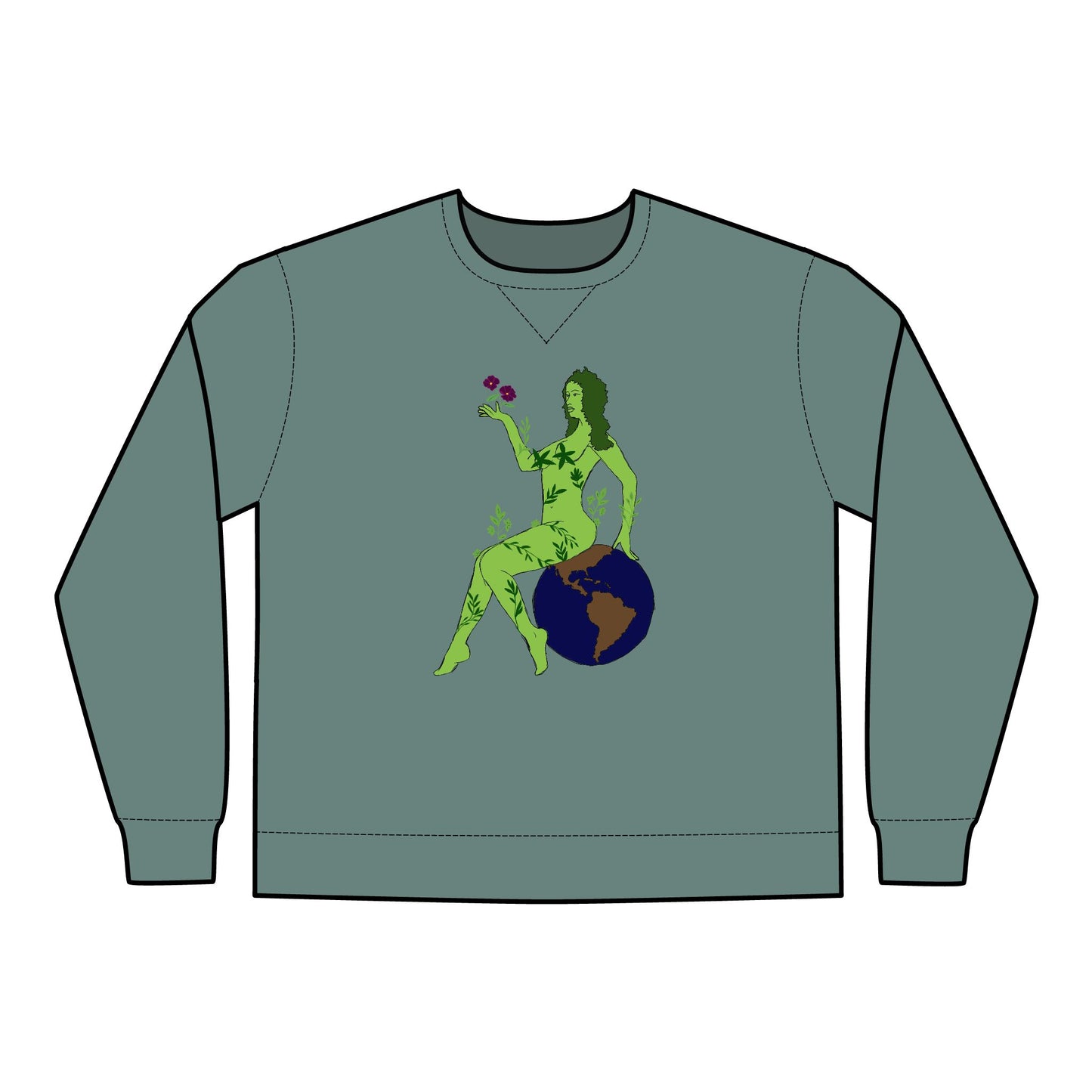 'Rooted in Nature' Crew Neck Sweatshirt