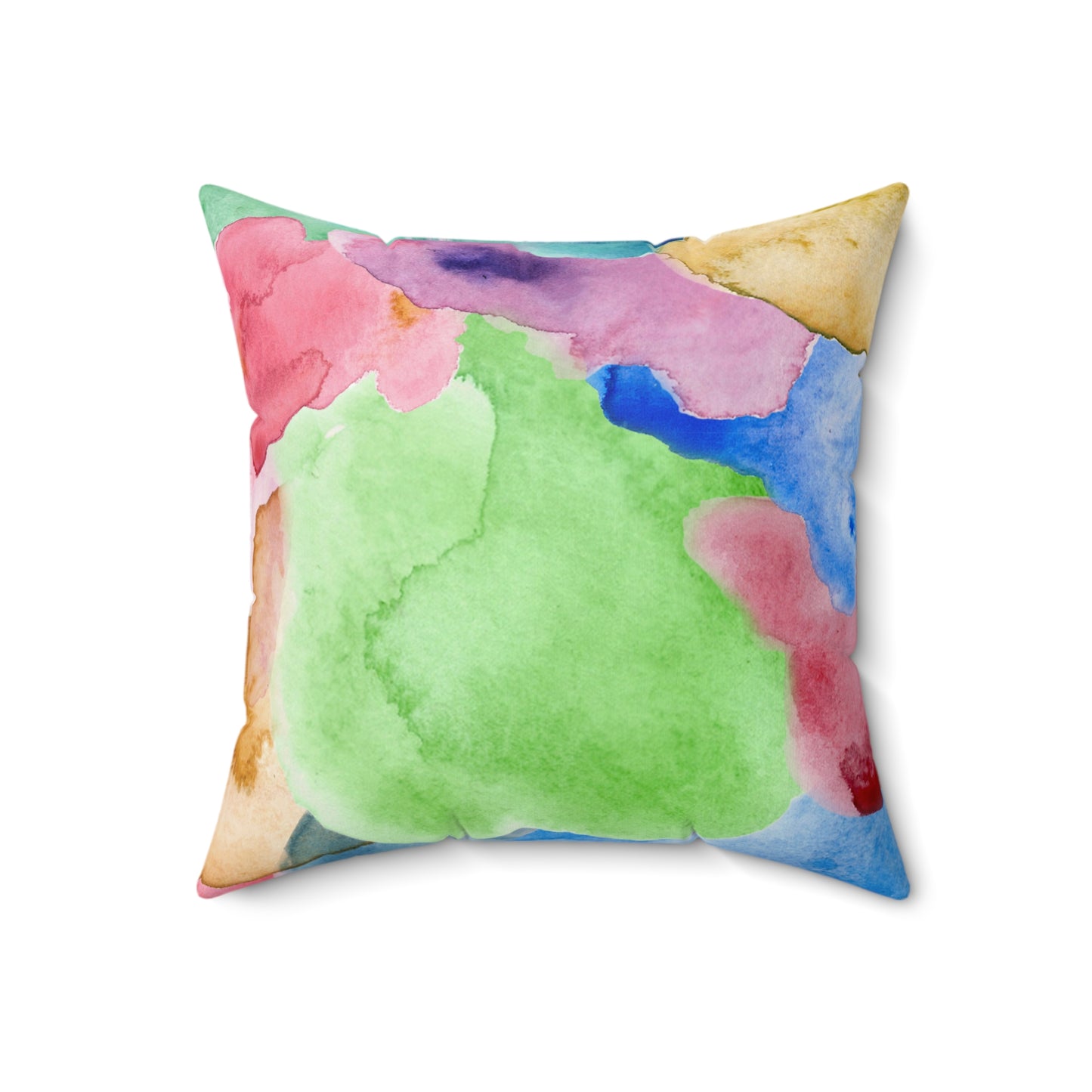 'Watercolor Dreams' Square Pillow