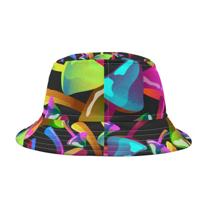 'Electric Bloom' Bucket Hat