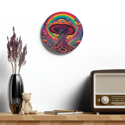 'Only time will tell' Acrylic Wall Clock