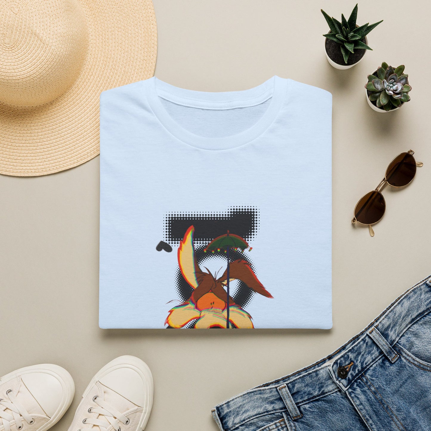 Fool in Love Retro Coyote Inspired Graphic Tee