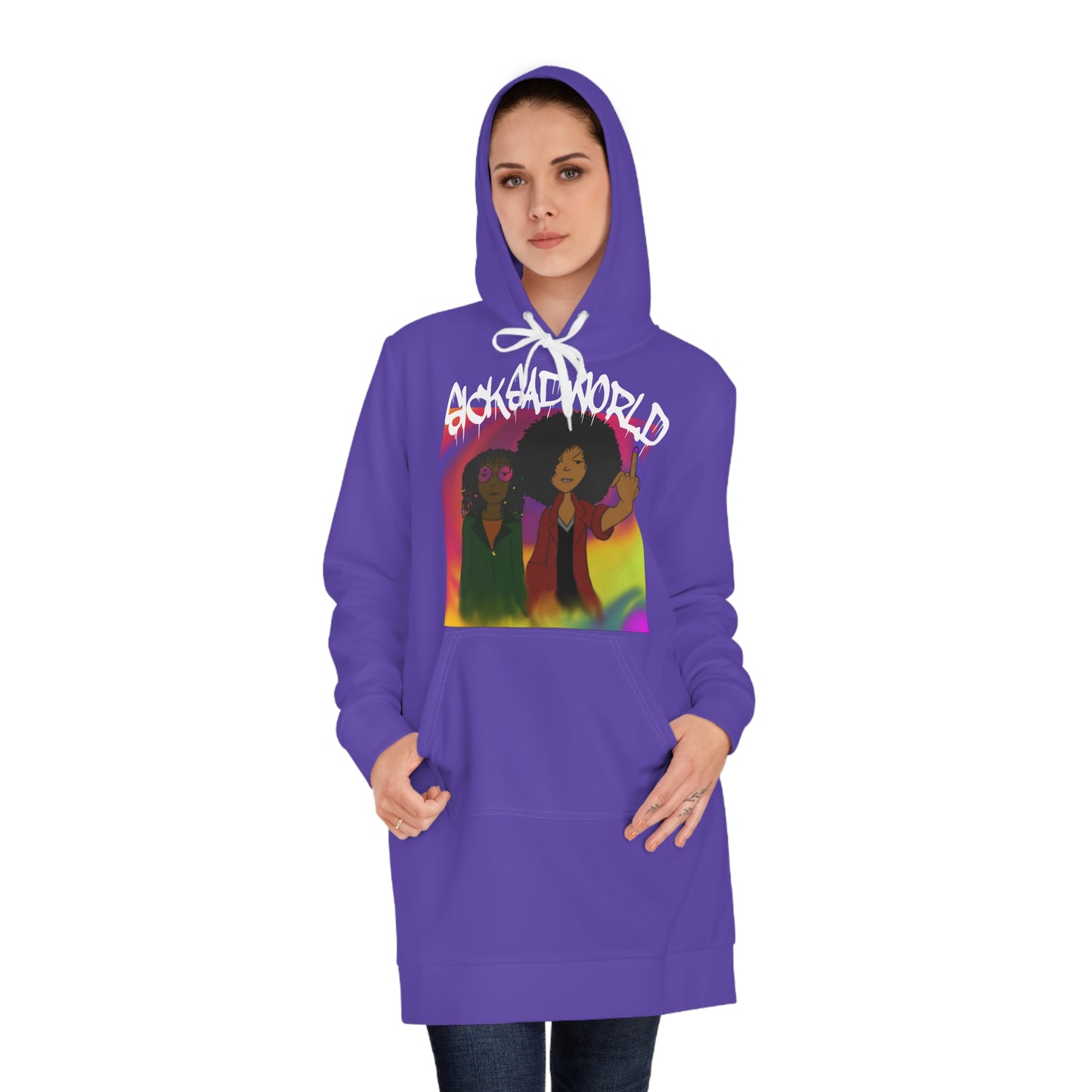 SICKSADWORLD Women's Hoodie Dress (AOP)