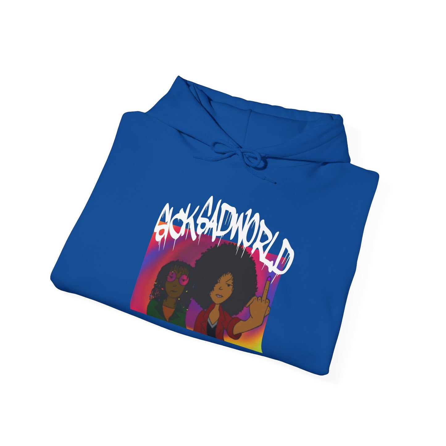 'SICKSADWORLD' Hooded Sweatshirt