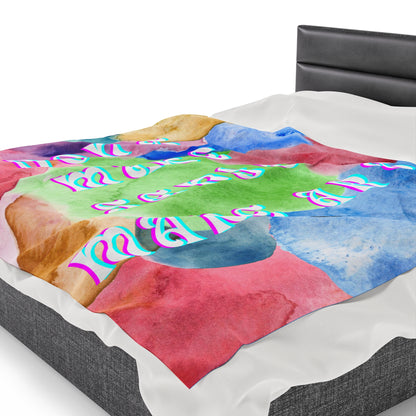 Don't Make Sense, Make Art Velveteen Plush Blankie