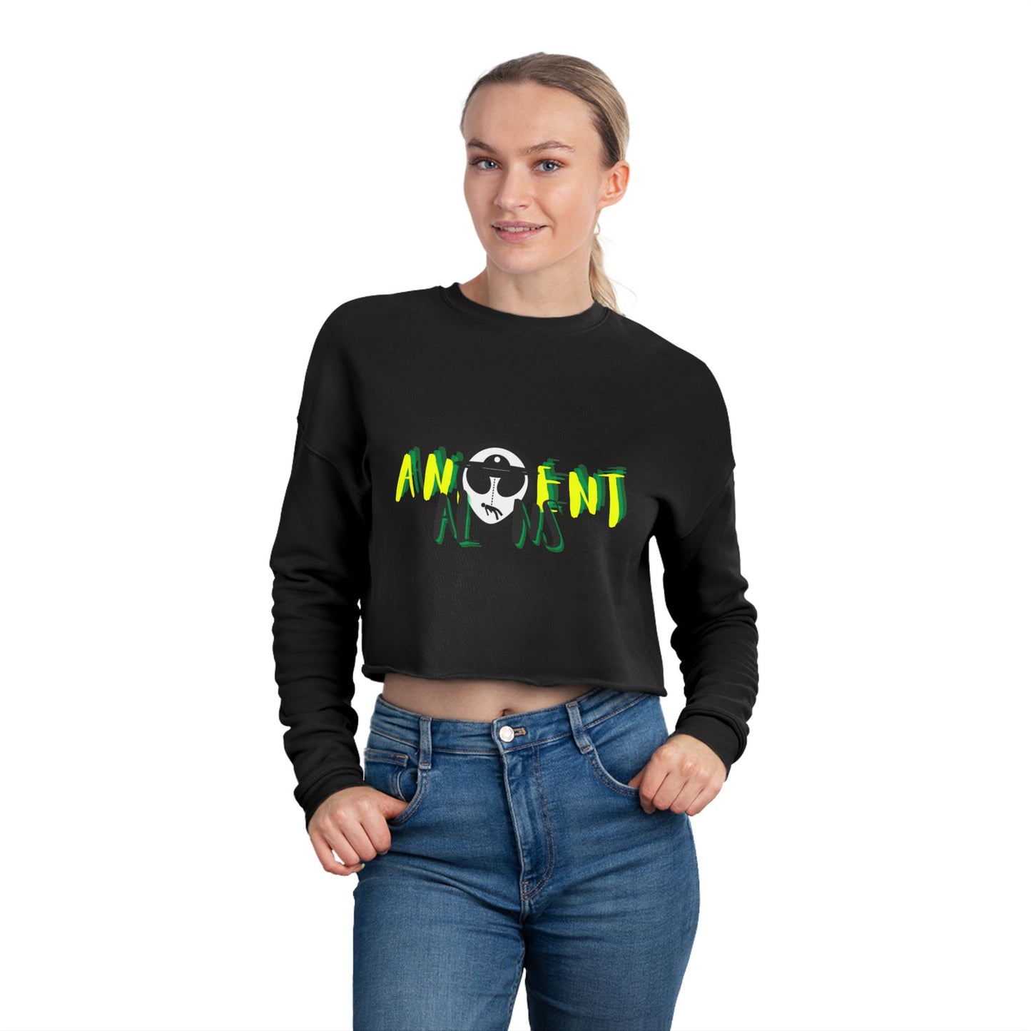 'OUTERVERSE' Women's Cropped Sweatshirt