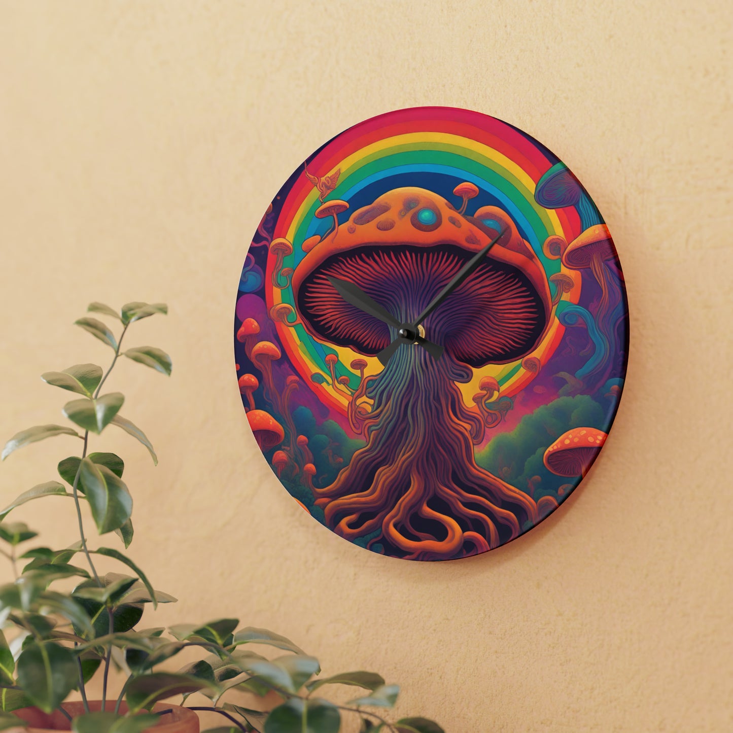 'Only time will tell' Acrylic Wall Clock