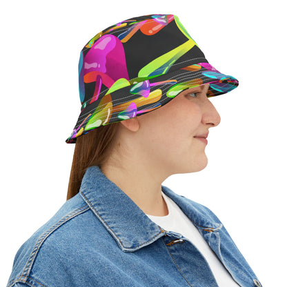 'Electric Bloom' Bucket Hat