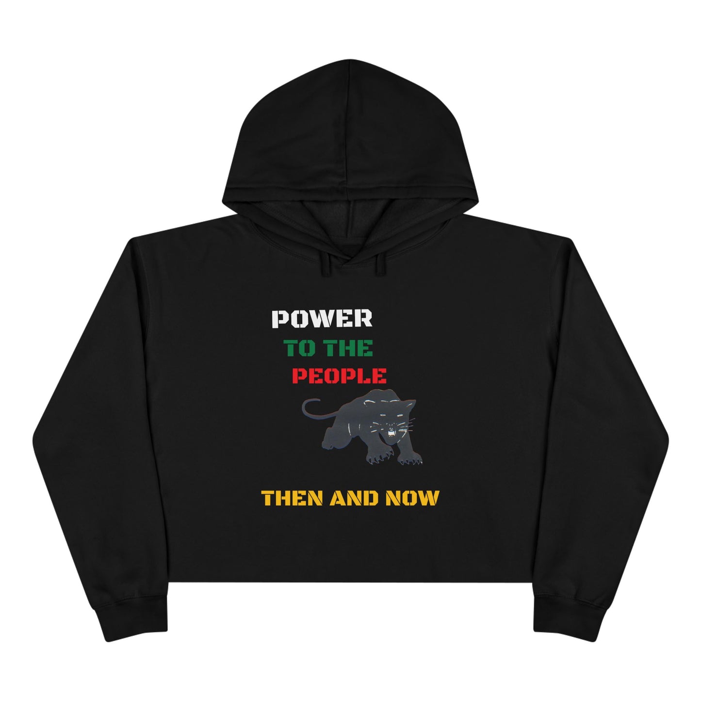 Power to The People Crop Hoodie