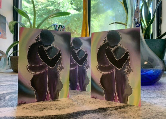 'Untited Embrace' Greeting card