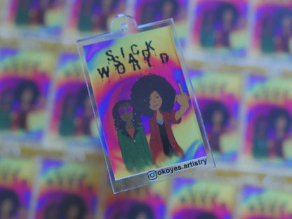 'SICKSADWORLD' Acrylic Charm